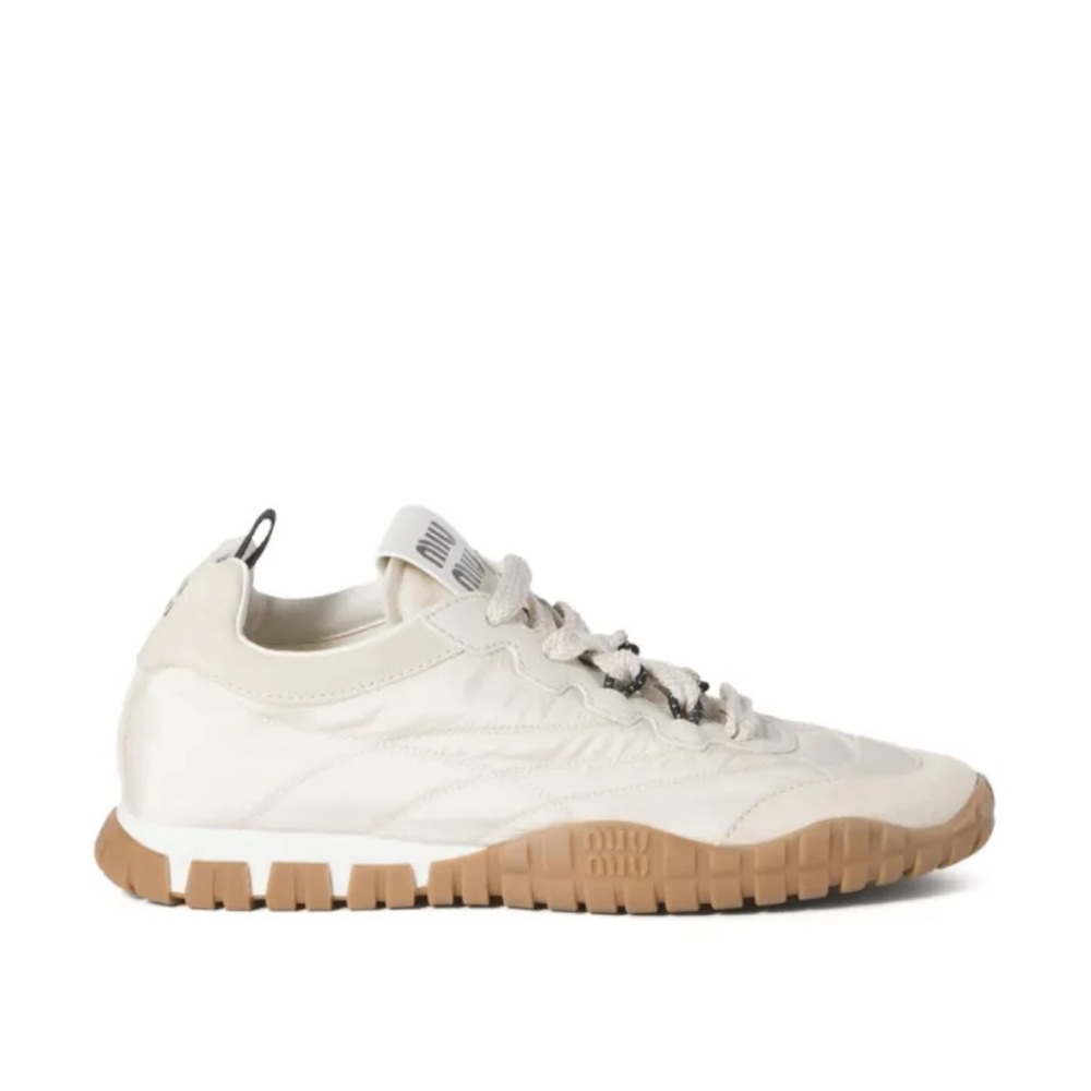 Miu Miu Men's Beige and Tan Sneakers